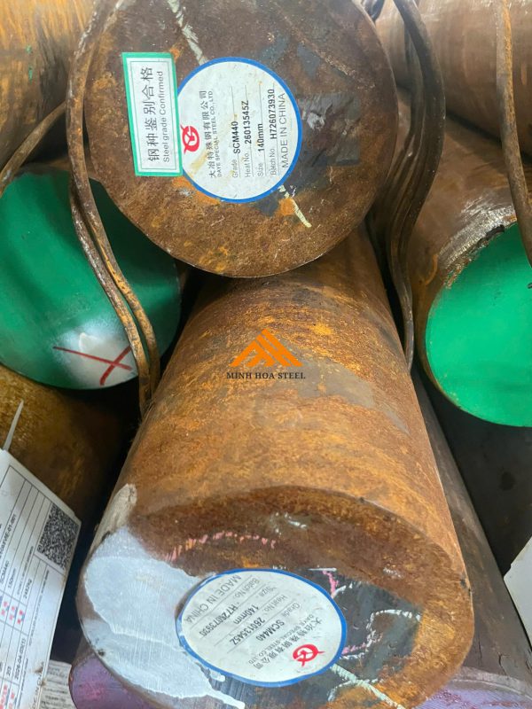 Thép tròn đặc SCM440 Phi 140 | Thép tròn hợp kim