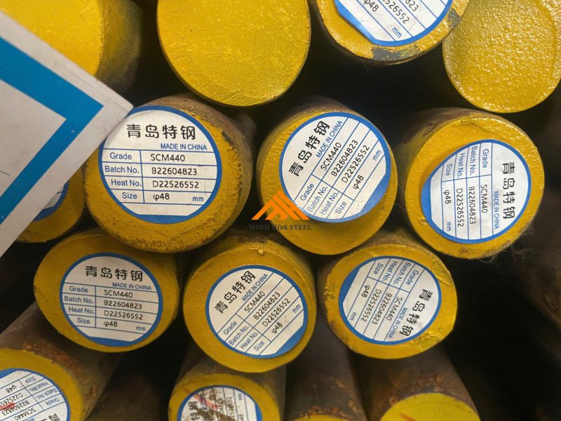 Thép Tròn Đặc Hợp Kim SCM440 Phi 48 Thép Tròn Đặc Hợp Kim SCM440 Phi 48